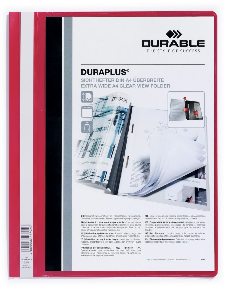 DURAPLUS, A4, rood