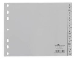 DURABLE A-Z-Register A4 PP teildeckend 20-tlg. grijs