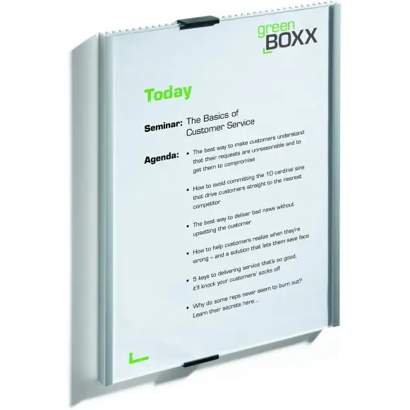 Info Sign, 210x297mm, Metaal-Zilver