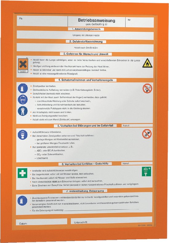 DURAFRAME A4, Oranje