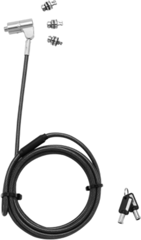 Dicota universele Sec.Cable Lock,3Exchangeable, keyed