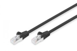 DIGITUS Patchkabel CAT6 S/FTP 2xRJ45 3.0m zwart AWG27/7