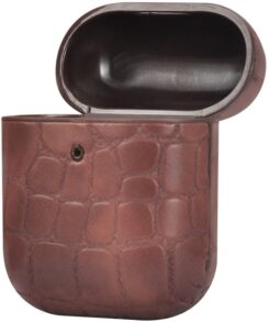 TERRATEC AirPods Case AirBox Stone Pattern Dark Brown