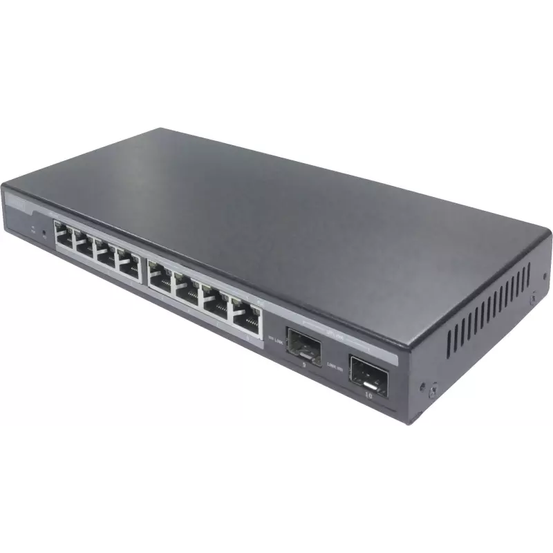 DIGITUS Switch 8-Port Gigabit 86W PoE zwart