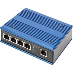 DIGITUS Switch Ind. 5-Port Gigabit Unmanaged blauw