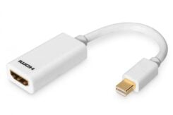 DIGITUS DisplayPortKabel miniDPort -> HDMI/A St/Bu 0.15m