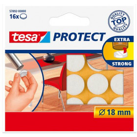 tesa Protect Filzgleiter rond 18mm weiß 16St.