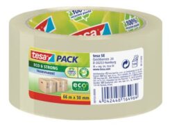 tesapack Eco & Strong 66m 50mm transparant -Packband-