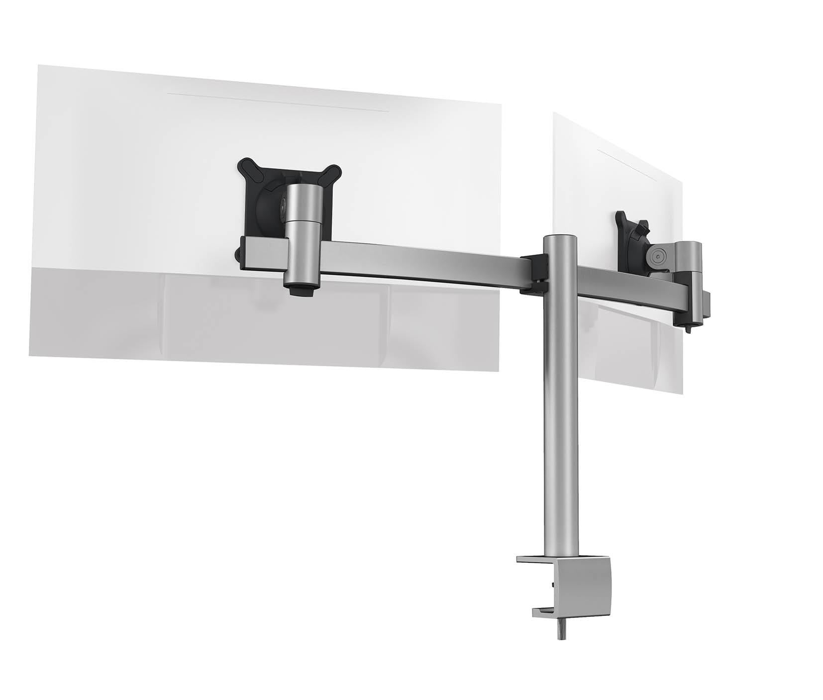 DURABLE Monitorhalterung PRO 2 Mon. Tischklemme zilver