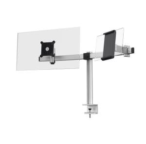 DURABLE Monitorhalterung PRO 1Mon. 1Tablet Tischklemme Silb.