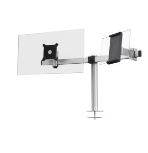 DURABLE Monitorhalterung PRO 1Mon. 1Tablet Tischdurchf Silb.