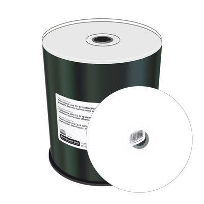 MediaRange CD-R 700MB 100pcs Proselect weiß voll metalliesie