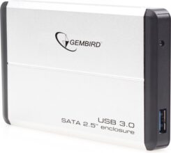 gembird HDD Behuizing USB3.0 2.5 Silber alu