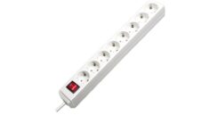 stekkerdoos stekker omlijsting ECO-Line 8x wit 3m