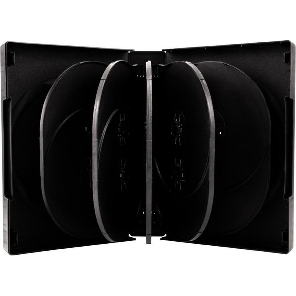 MediaRange DVD-Leerhülle voor 12 Dics 39mm zwart