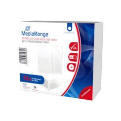 MediaRange CD-Leerhülle schmal voor 2 Dics 5.2mm transpa. 10x