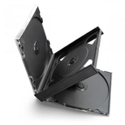 MediaRange CD-Leerhülle voor 4 Dics 22mm schwarzes Tray 5pcs