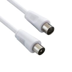 MediaRange Antenen-Kabel coax-stekker/koppeling 75Ohm 1.5m w