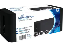 MediaRange Kabelbox klein 223x118x114mm zwart