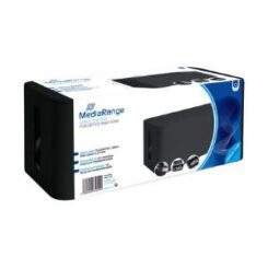 MediaRange Kabelbox medium 318x126x135mm zwart
