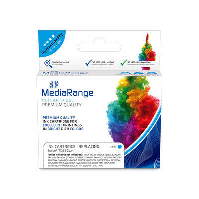 MediaRange cartridge Epson voor T1292 1xC met Chip