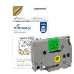 MediaRange Schriftbandka. Brother TZ-731/TZe-731 12mmx8m zwart