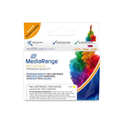MediaRange cartridge Lexmark Nr. 100XL met Chip geel