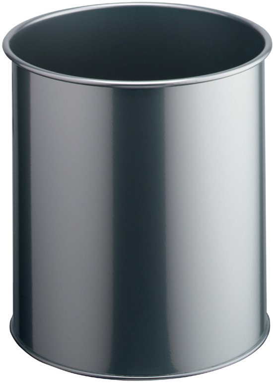 DURABLE prullenbak Metall rond 15 Liter Anthrazit