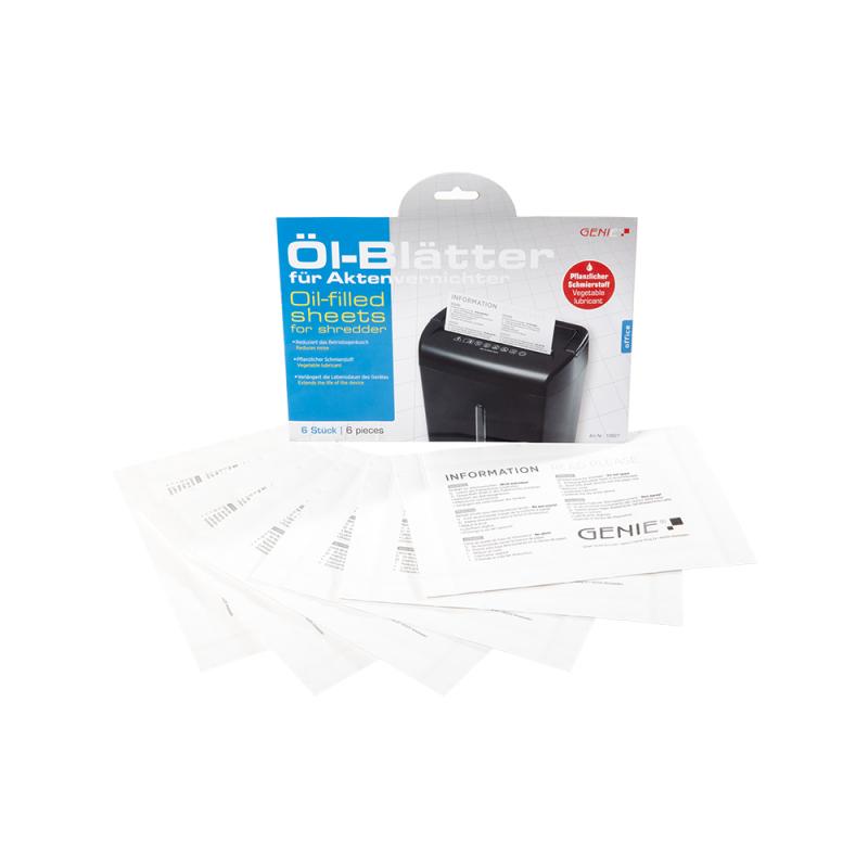 GENIE Pflegekit (Öl-Blätter voor Versnipperaar) 6er Pack