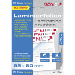 GENIE Laminiertaschen 25 im visitekaartformaat - Folien