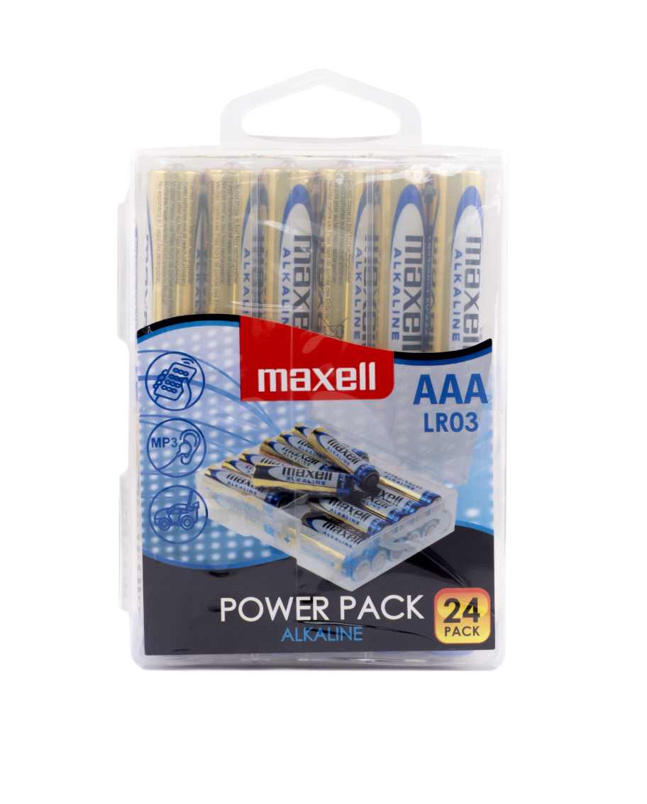 Maxell batterij Alkaline AAA Micro LR03 24St.