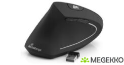 MediaRange muis Wireless Vertical Linkshänder, zwart