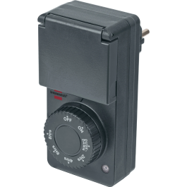 stekkerdoos Timer met Dämmerungssensor mechan. IP44 anthr.