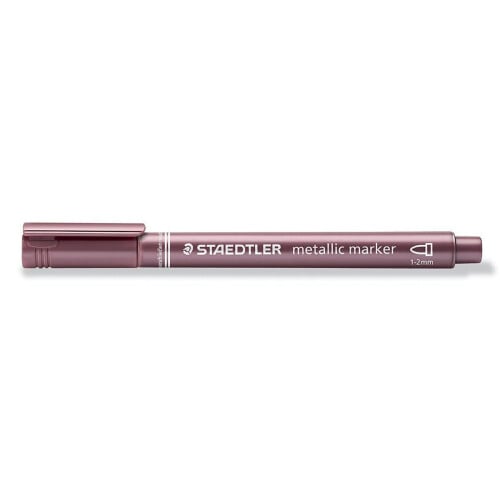 STAEDTLER markeer stift Staedtler metallic rood