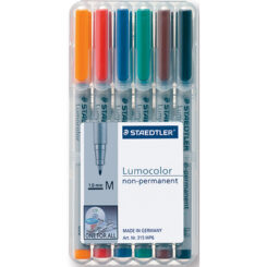 STAEDTLER Folienstift Lumocolor M nonperm 6St