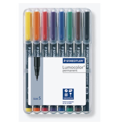 STAEDTLER Folienstift Lumocolor S perm 8St