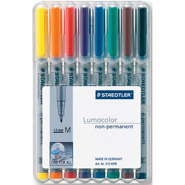 STAEDTLER Folienstift Lumocolor M nonperm 8St