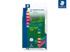 STAEDTLER Wandtafelkreide farbig 12St Etui