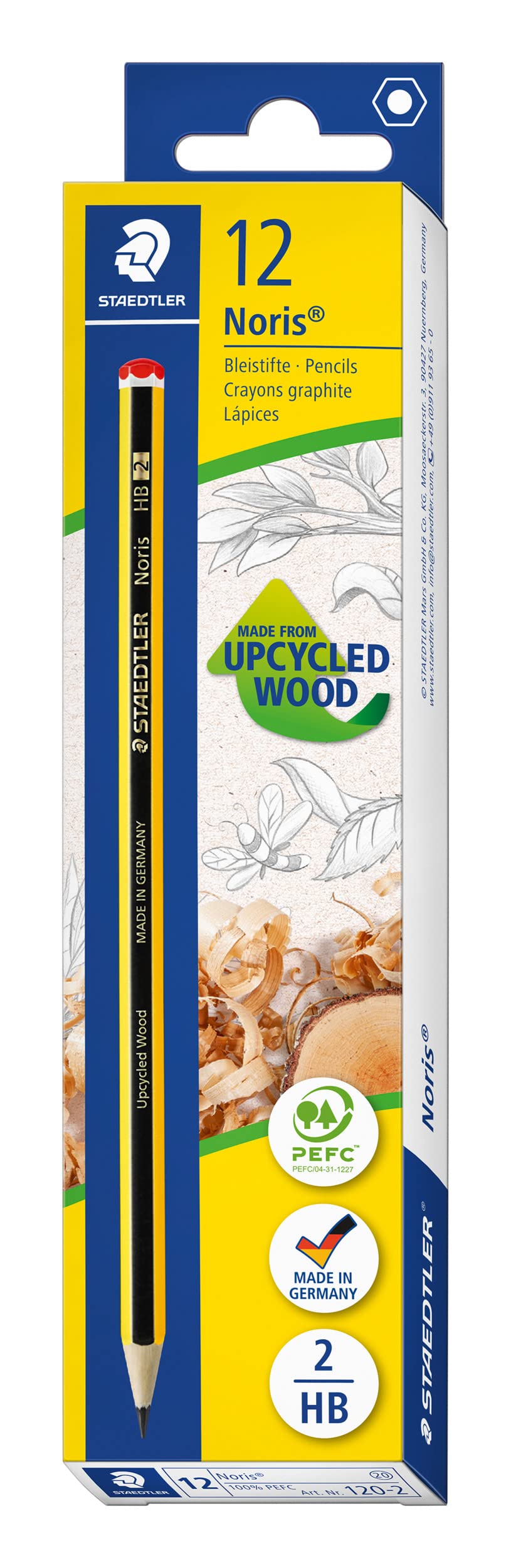 STAEDTLER potlood Noris HB 100% PEFC 12 stuks Sechskant