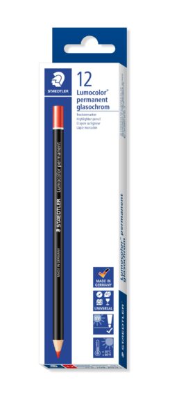 STAEDTLER Trockenmarker permanent rood 12 stuks