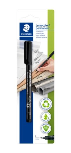 STAEDTLER Folienstift Lumocolor perm F zwart 10 stuks