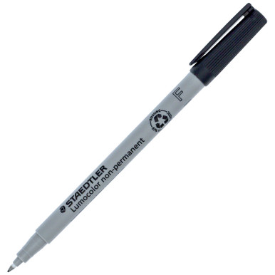 STAEDTLER Folienstift Lumocolor non-perm F zwart 10 stuks