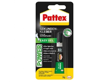 Pattex secondenlijm Power Easy Gel, Tube, 3g