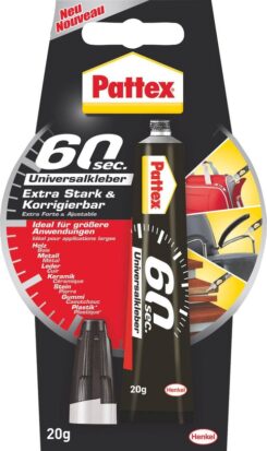 Pattex Universalkleber 60 Sekunden,Tube met 20g