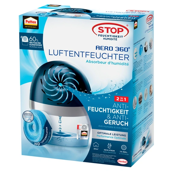 Pattex Luftentfeuchter apparaat Aero 360 inkl. 450g Tab