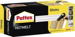 Pattex Hot Sticks, transparant, ° 11 mm, 50 Sticks, 1kg,
