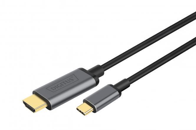 DIGITUS USB 3.1 Video-Adapterkabel Type C -HDMI UHD/30Hz 1.8m