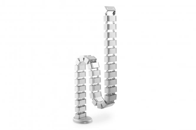 DIGITUS kabelgoot flexibel anpassbare lengte 1,3m zilver