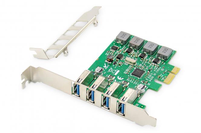 DIGITUS 4-Port USB 3.0 PCI Express Add-On kaart