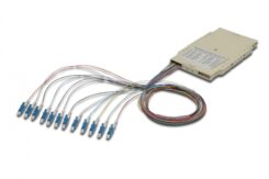 DIGITUS Spleißkassette met 12 Pigtails, vormontiert, LC, OM4